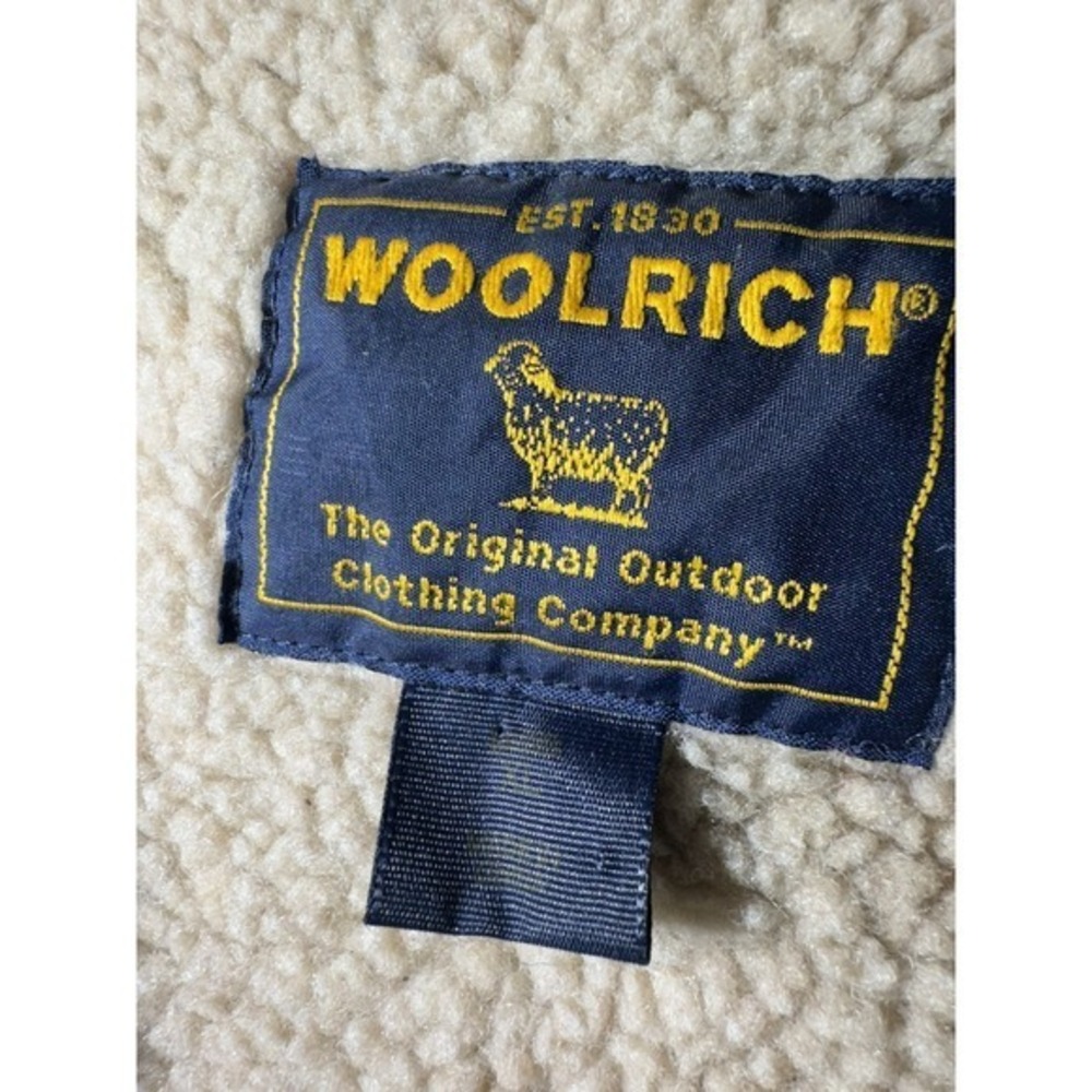 Woolrich Mens Sherpa Lined Wool Blend Vest|XLarge | Red Plaid Pattern, Full Zip - Picture 2 of 5